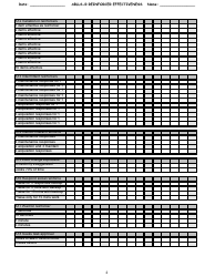 Ablls-R Reinforcer Effectiveness Tracking Sheet Templates, Page 2