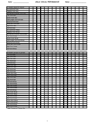 &quot;Ablls Visual Performance Tracking Sheet Templates&quot;