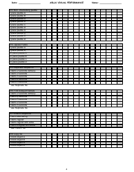 Ablls Visual Performance Tracking Sheet Templates, Page 4