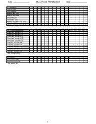 Ablls Visual Performance Tracking Sheet Templates, Page 5