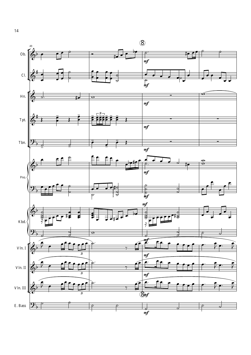 Via Dolorosa Sheet Music for Orchestra, Page 13