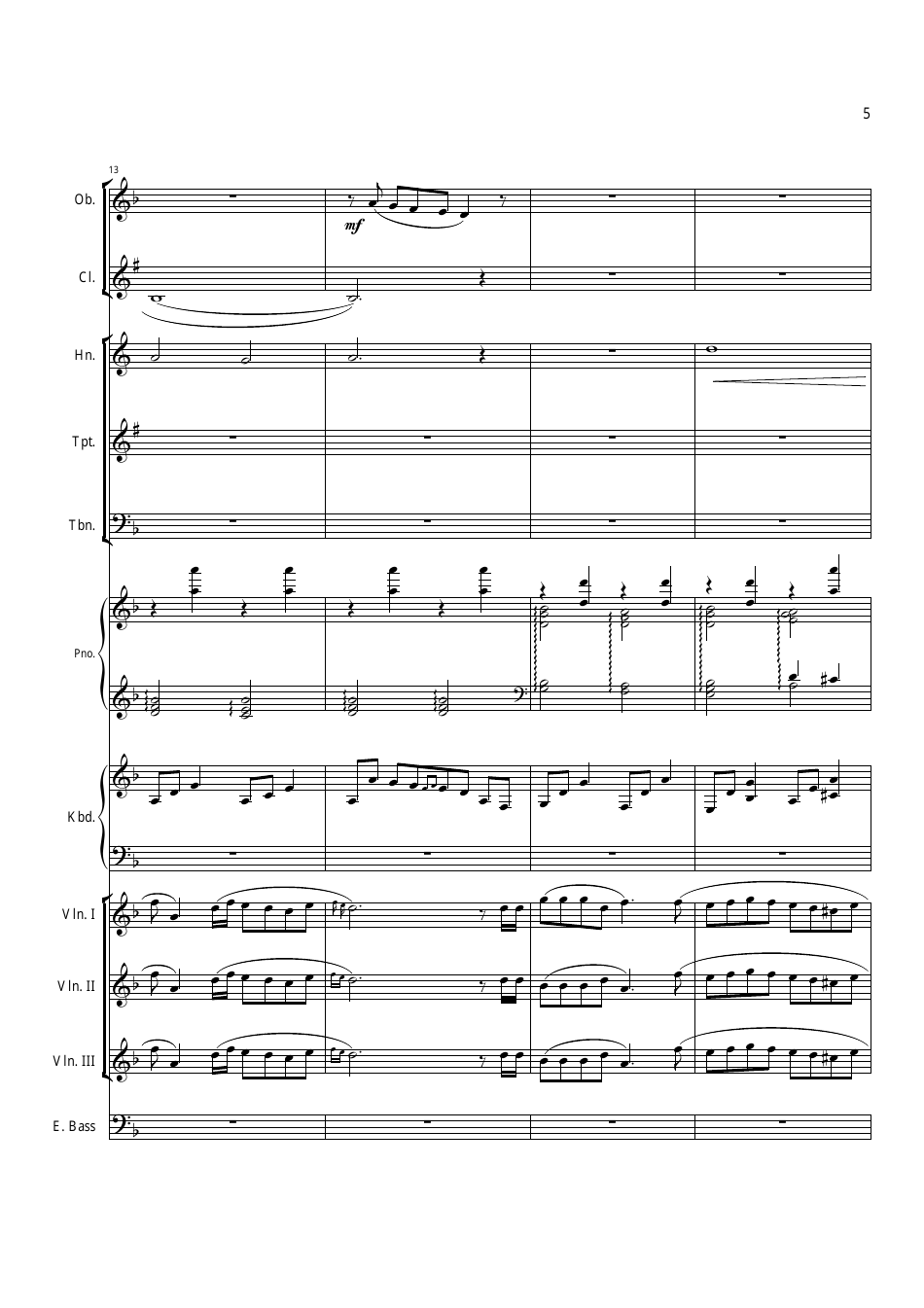Via Dolorosa Sheet Music for Orchestra, Page 4