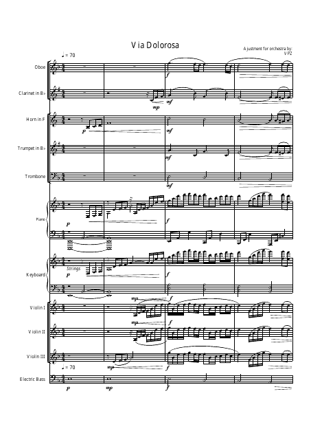 Via Dolorosa Sheet Music for Orchestra