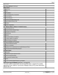 IRS Form 13424-B Low Income Taxpayer Clinic (Litc) Case Issues Report, Page 2