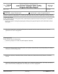 IRS Form 13424-N Low Income Taxpayer Clinic (Litc) Program Narrative Report