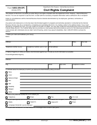 Document preview: IRS Form 14652 (EN-SP) Civil Rights Complaint