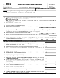 Document preview: IRS Form 8828 Recapture of Federal Mortgage Subsidy