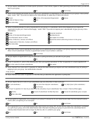 IRS Form 14414 Group Rulings Questionnaire, Page 3