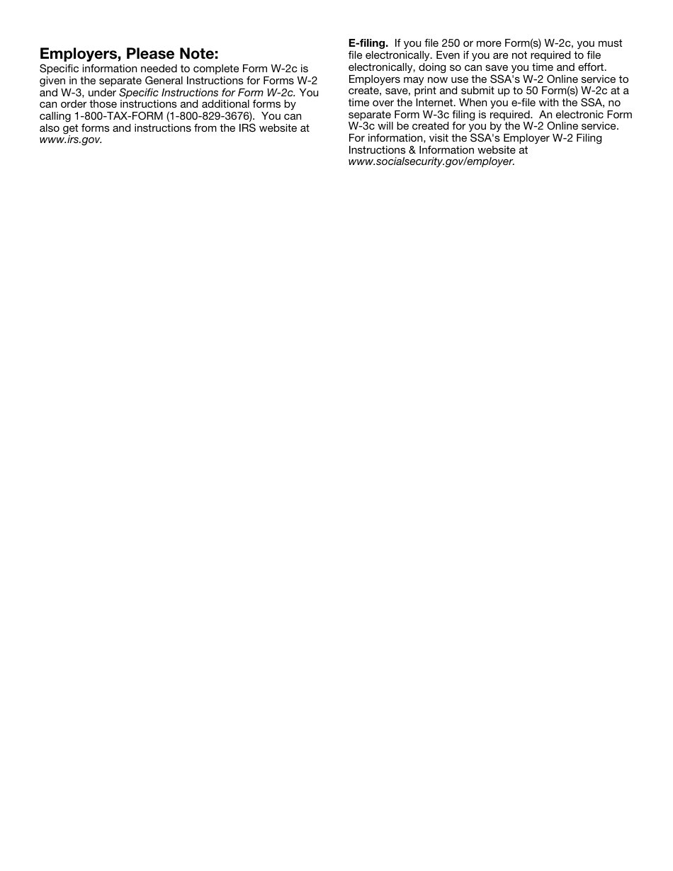 IRS Form W-2C Corrected Wage and Tax Statement, Page 9