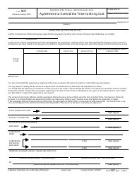 Document preview: IRS Form 907 Agreement to Extend the Time to Bring Suit