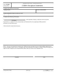 Document preview: IRS Form 14199 Cobra Recapture Statement