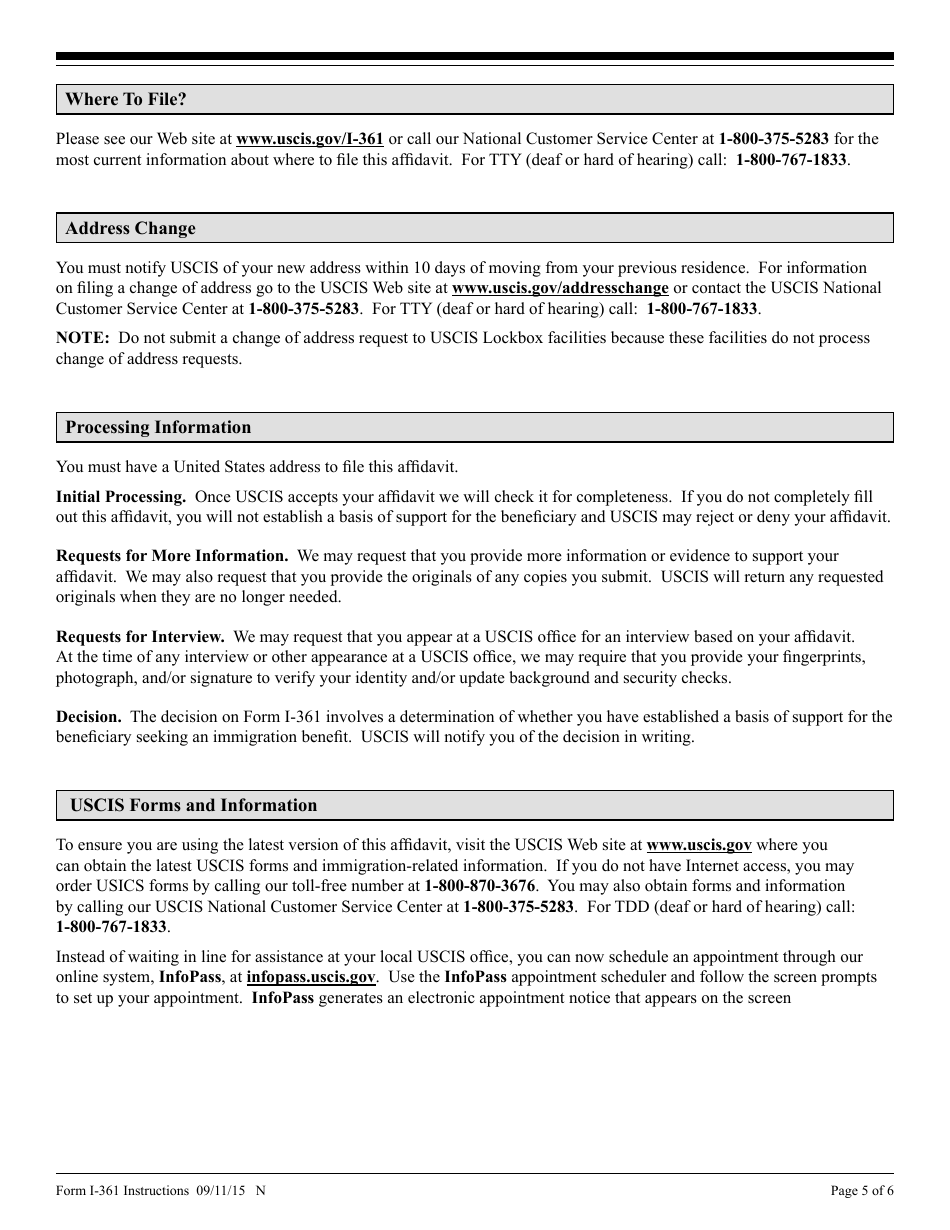 Instructions for USCIS Form I-361 Affidavit of Financial Support and Intent to Petition for Legal Custody for Public Law 97-359 Amerasian, Page 5