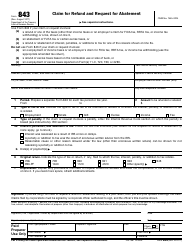 Document preview: IRS Form 843 Claim for Refund and Request for Abatement