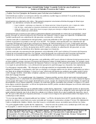 IRS Formulario 12153 (SP) Solicitud Para Una Audiencia Sobre El Debido Proceso De Cobro O Una Audiencia Equivalente (Spanish), Page 4