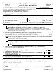 Document preview: IRS Form 5434 Joint Board for the Enrollment of Actuaries - Application for Enrollment
