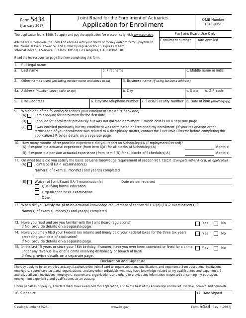 IRS Form 5434  Printable Pdf