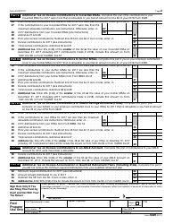 IRS Form 5329 Additional Taxes on Qualified Plans (Including IRAs) and Other Tax-Favored Accounts, Page 2