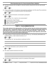 IRS Form 14035 Pilot Questionnaire for Governmental Plans Initiative, Page 21
