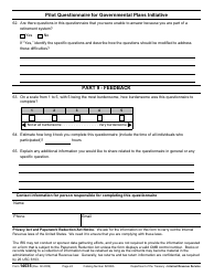 IRS Form 14035 Pilot Questionnaire for Governmental Plans Initiative, Page 24