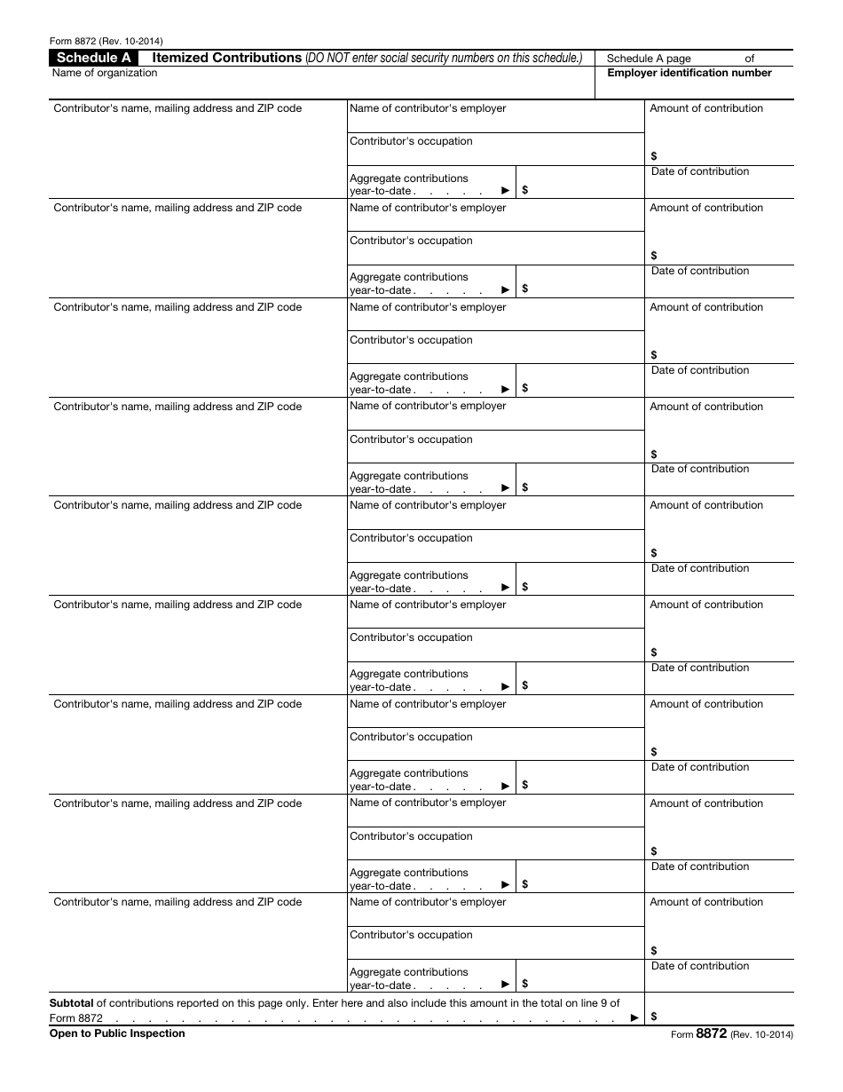 IRS Form 8872 - Fill Out, Sign Online and Download Fillable PDF ...