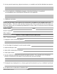 Form SSA-604 Certificate of Incapacity, Page 2