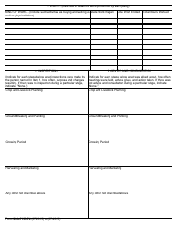 Form SSA-7157-F4 Farm Arrangement Questionnaire, Page 2