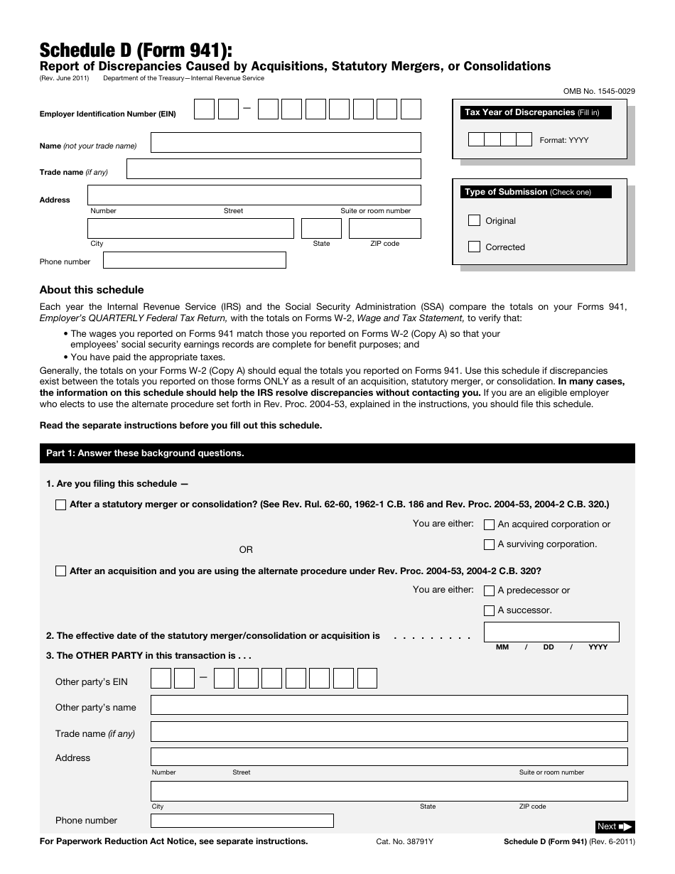 Irs Form 941 Schedule B 2024
