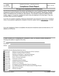 Document preview: IRS Form 13797 Compliance Check Report
