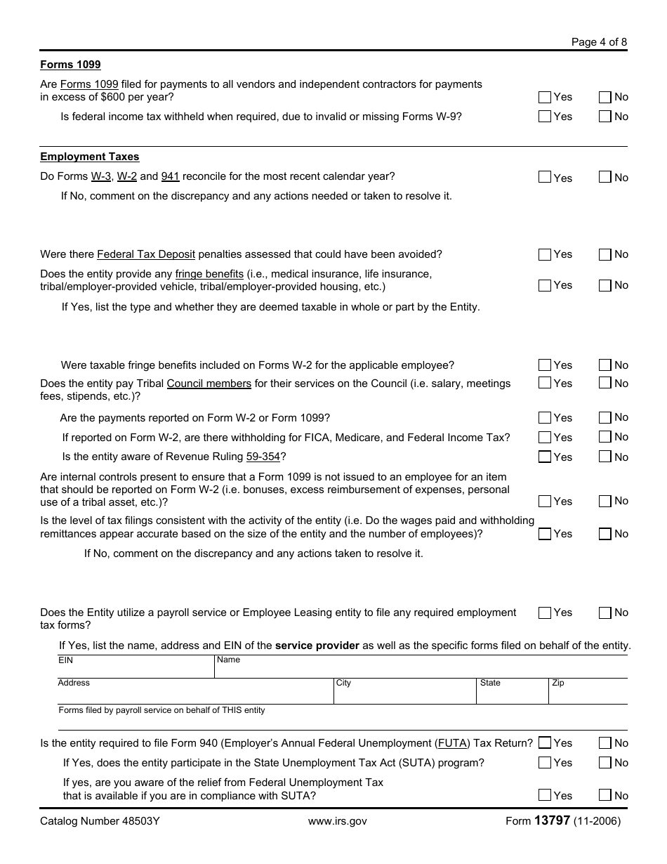 IRS Form 13797 Compliance Check Report, Page 4