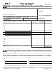 IRS Form 4876-A Election to Be Treated as an Interest Charge Disc