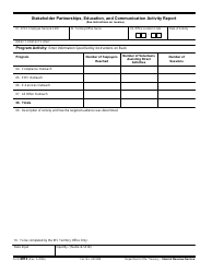 Document preview: IRS Form 4913 Taxpayer Education Statistical Report