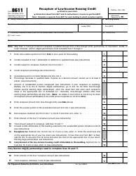 IRS Form 8611 Recapture of Low-Income Housing Credit