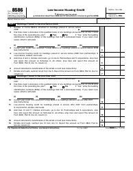 IRS Form 8586 Low-Income Housing Credit
