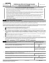 Document preview: IRS Formulario 8857(SP) Solicitud Para Alivio Del Conyuge Inocente (Spanish)