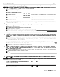 IRS Formulario 8857(SP) Solicitud Para Alivio Del Conyuge Inocente (Spanish), Page 2