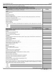 IRS Formulario 8857(SP) Solicitud Para Alivio Del Conyuge Inocente (Spanish), Page 5