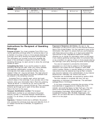 IRS Form 5754 Statement by Person(s) Receiving Gambling Winnings, Page 2