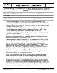 IRS Form 13632 Property Loan Agreement