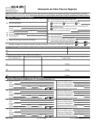 Document preview: IRS Formulario 433-B (SP) Informacion De Cobro Para Los Negocios (Spanish)