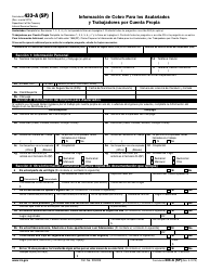 Document preview: IRS Formulario 433-A (SP) Informacion De Cobro Para Los Asalariados Y Trabajadores Por Cuenta Propia (Spanish)