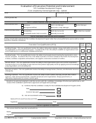 IRS Form 9517-E Evaluation of Executive Potential and Endorsement for Ses Candidate Development Program (External Applicants), Page 2