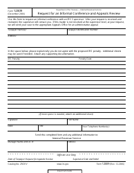 Document preview: IRS Form 12009 Request for an Informal Conference and Appeals Review