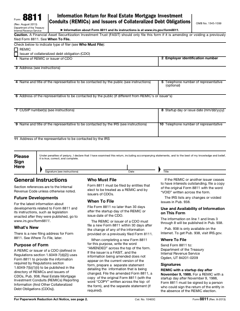 IRS Form 8811  Printable Pdf
