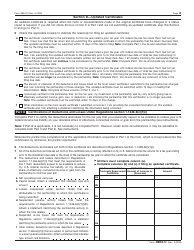 IRS Form 8804-C &quot;Certificate of Partner-Level Items to Reduce Section 1446 Withholding&quot;, Page 2