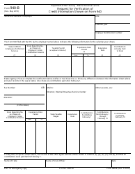 IRS Form 940-B Request for Verification of Credit Information Shown on Form 940