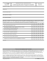 Document preview: IRS Form 14364 Continuing Education Program Evaluation
