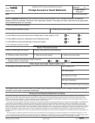 IRS Form 14452 - Fill Out, Sign Online and Download Fillable PDF ...