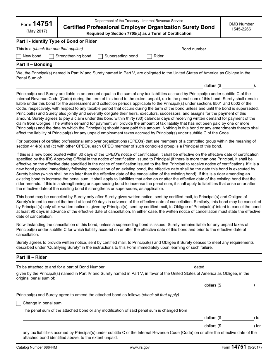 IRS Form 14751 - Fill Out, Sign Online and Download Fillable PDF ...