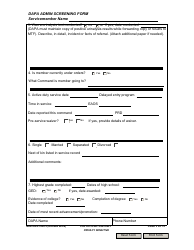 NAVPERS Form 5350/3 Dapa Admin Screening Form, Page 3