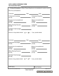 NAVPERS Form 5350/3 Dapa Admin Screening Form, Page 5